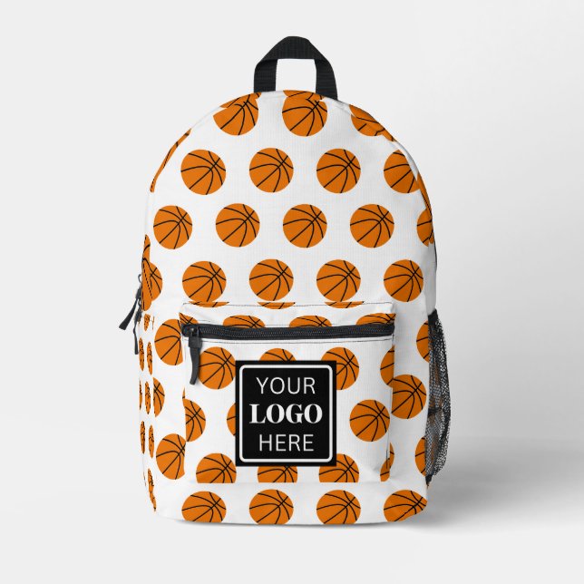 Sac À Dos Imprimé Basketball Ball Motif Équipe Logo de l'école Moder (Recto)