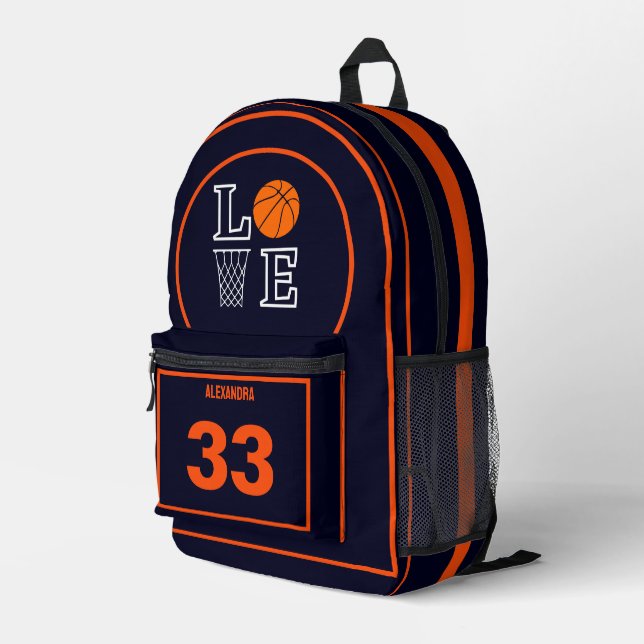 Sac À Dos Imprimé Basketball Player, Basketbal Birthday Gift (Coin arrière droit)