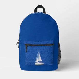 Sac à dos imprimé bateau à voile