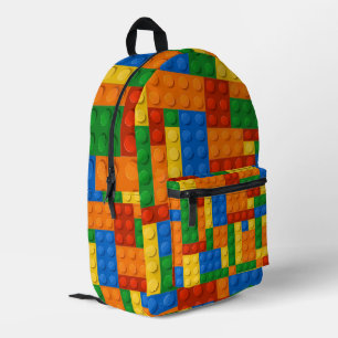Sac À Dos Imprimé Bâtiments Motif peau Jouer Bricks