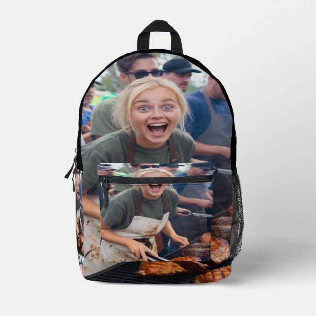 Sac À Dos Imprimé BBQ Cook Off Photo Customize (Recto)