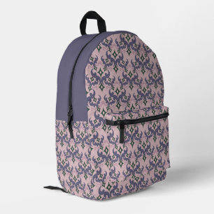 Sac À Dos Imprimé Beau motif ethnique de Damas pointillisme