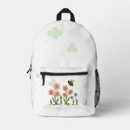 Sac À Dos Imprimé Bee Happy Garden