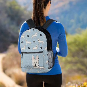 Sac À Dos Imprimé Berger suisse blanc GSD mignon chien Motif