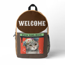Bienvenue design personnalisé avec love cat