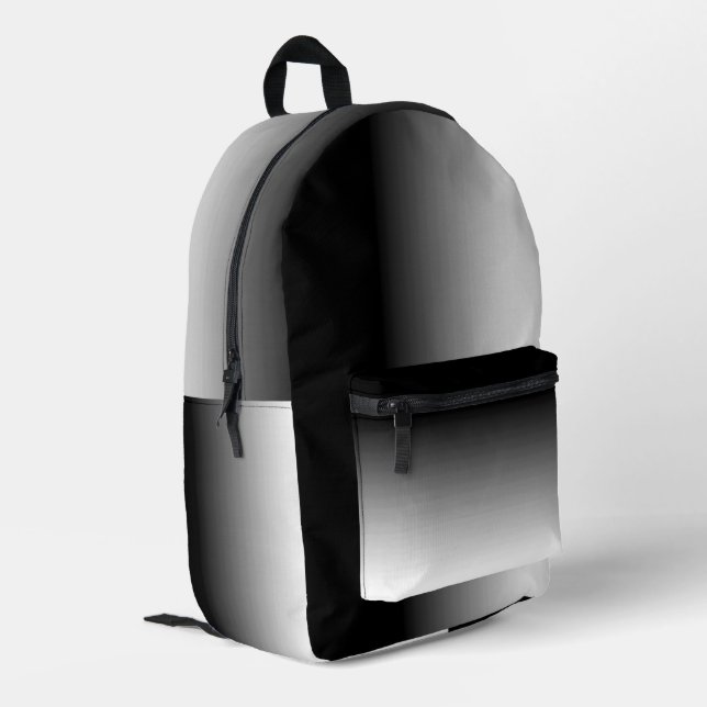 Sac À Dos Imprimé Blanc dégradé à noir (Coin arrière gauche)