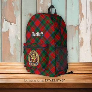 Sac À Dos Imprimé Blason du clan MacDuff sur tartan