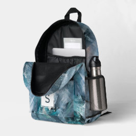 Sac À Dos Imprimé Bleu gris moderne peinture Abstraite