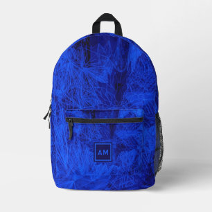 Sac À Dos Imprimé bleu initial personnalisé