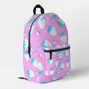 Sac À Dos Imprimé Bleu rose fraise