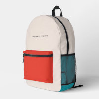 Bleu rouge, bleu et beige