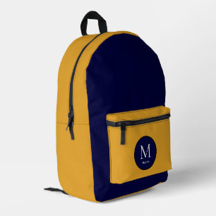 Sac À Dos Imprimé Bloc de couleur bleu et jaune