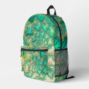 Sac À Dos Imprimé Bohème vibrant tripant fractale abstrait spirale