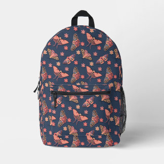 Sac À Dos Imprimé Boho Moth Motif esthétique