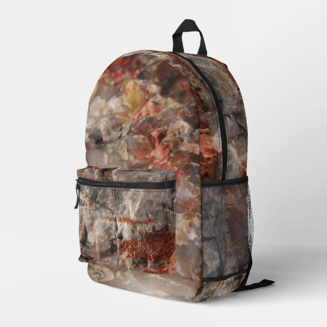 Sac À Dos Imprimé Bois Petrifié Rock Back Pack (Coin arrière droit)