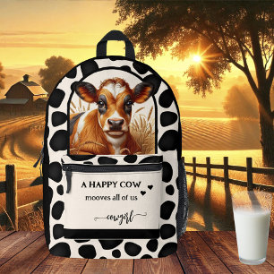 Sac À Dos Imprimé Bonne Citation de vache Cowgirl