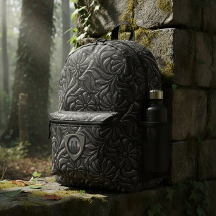 Sac À Dos Imprimé Bouclier métallique embouti Monogramme ID139