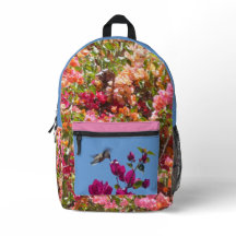 Sac à dos imprimé Bougainvillea & Hummingbird All-