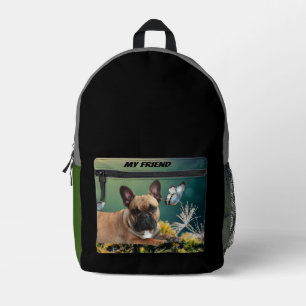 Sac À Dos Imprimé Bouledogue français