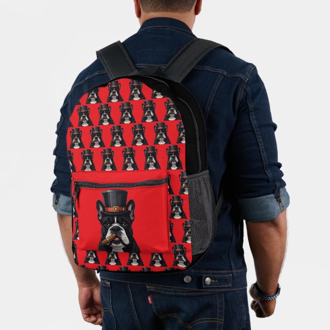 Sac À Dos Imprimé Bouledogue français French Bulldog cigare (Insitu (Modèle))
