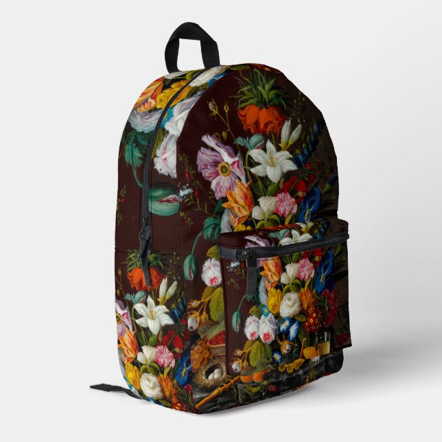 Sac À Dos Imprimé Bouquet victorien, 1850-1855 par Severin Roesen (Coin arrière gauche)