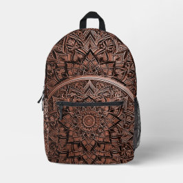 Sac À Dos Imprimé Brown Mandala Stylish Backpack