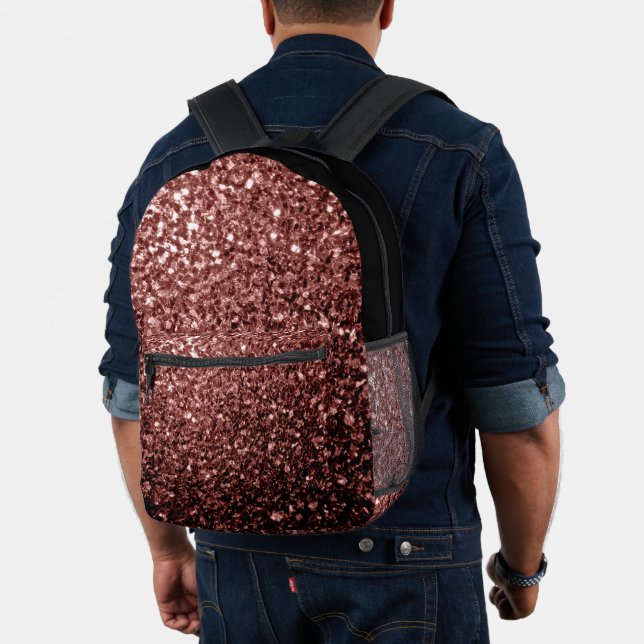 Sac À Dos Imprimé Brown rouge faux parties scintillant scintillants  (Insitu (Modèle))