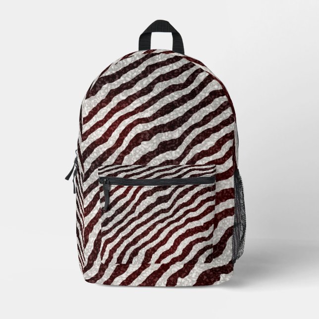 Sac À Dos Imprimé Brown Zebra (Recto)