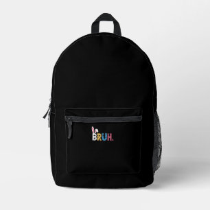 Sac À Dos Imprimé Bruh Bunny Pâques mignonne mème pour les enfants _