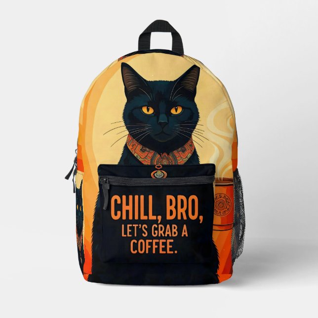 Sac À Dos Imprimé Brûlé et relaxé (Recto)