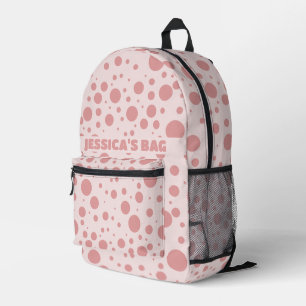 Sac À Dos Imprimé Bubblegum Pink Polka Dot