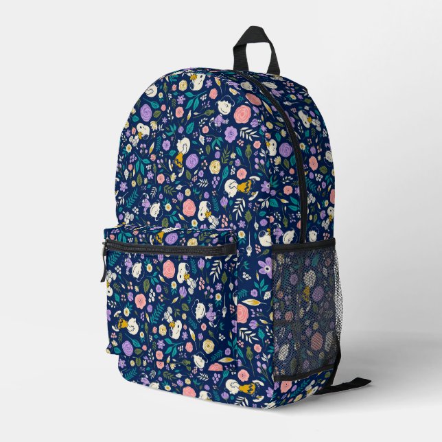 Sac À Dos Imprimé cacahuètes en Motif de fleurs (Coin arrière droit)