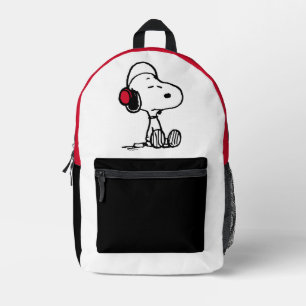 Sac À Dos Imprimé cacahuètes Snoopy dans les casques