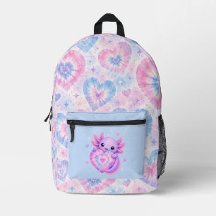 Sac À Dos Imprimé Câlins de cœur de l'Axolotl