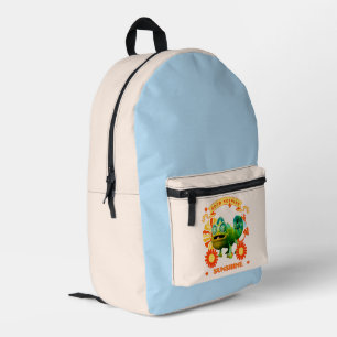 Sac À Dos Imprimé Caméléon drôle Bonjour Soleil