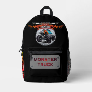 Sac À Dos Imprimé Camion monstre de dessin animé