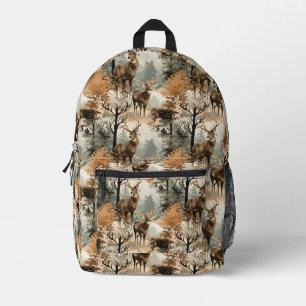 Sac à dos imprimé camouflage cerf garçon
