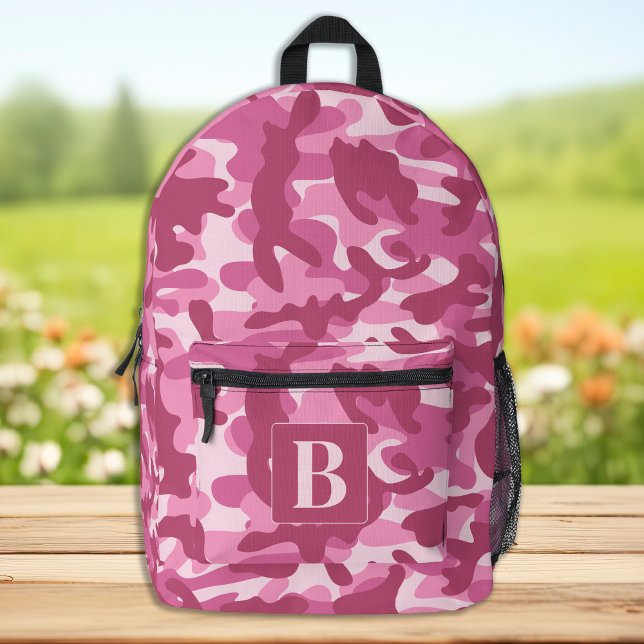 Sac À Dos Imprimé Camouflage Cool rose Personnalisé Camo fille (Créateur téléchargé)