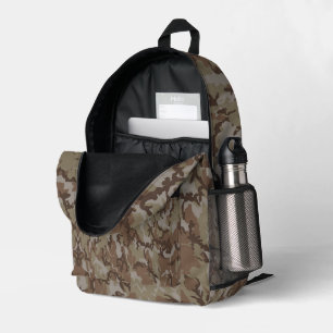 Sac À Dos Imprimé Camouflage Militaire Désert de Woodland