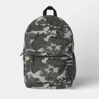 Camouflage moderne Monogramme gris Motif Camo