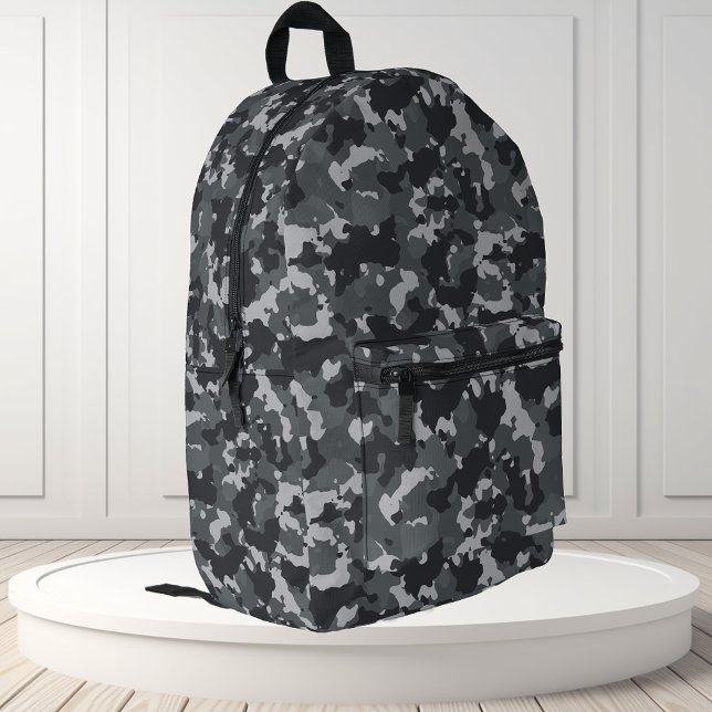 Sac À Dos Imprimé Camouflage urbain noir gris (Créateur téléchargé)
