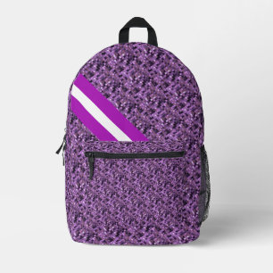 Sac À Dos Imprimé Carré pourpre