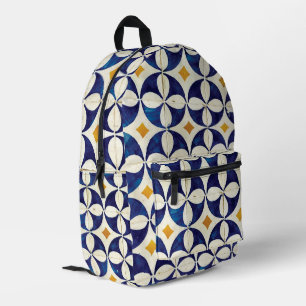Sac À Dos Imprimé Carreaux portugais - Azulejo Motif Design