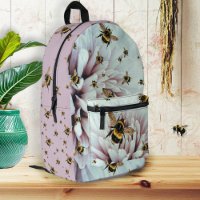 Cartable Écolières Fleurs et Abeilles