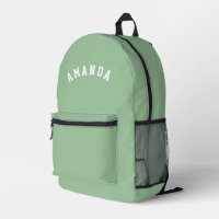Cartable personnalisé vert pour enfants de retour 