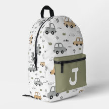 Cartables Enfants Personnalisés Monogramme Voiture