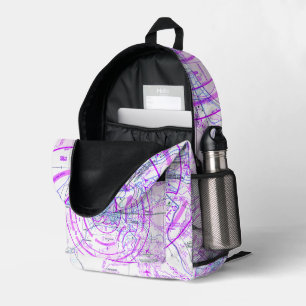 Sac À Dos Imprimé Carte aéronautique