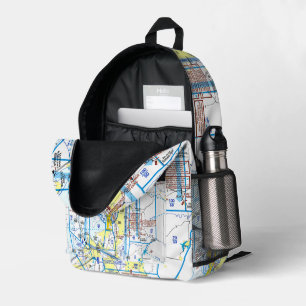 Sac À Dos Imprimé Carte d'aviation