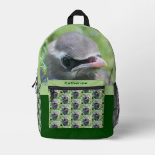 Sac À Dos Imprimé Cèdre cire oiseau naissant Personnalisé