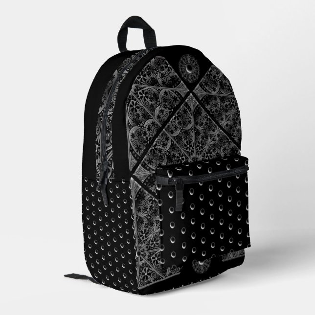 Sac À Dos Imprimé Céramique noir (Coin arrière gauche)